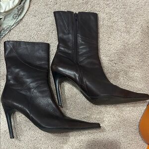 Diba Dark Brown Heeled Boots